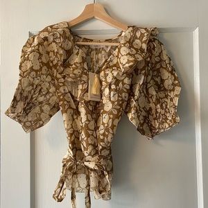 Doen silk blouse sz M NWT